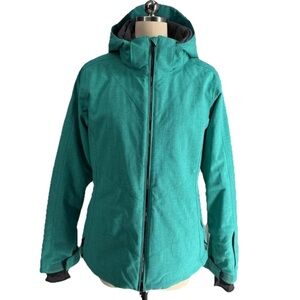 Boulder Gear Ski Snow Jacket Blue Turquoise Hooded   Sz M Medium Women's